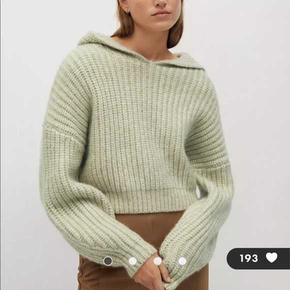 Mango Sweaters - Mango Knit Hoddie Sweater